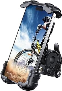 Lamicall Bike Phone Holder, Motorcycle Phone Mount - Motorcycle Handlebar Cell Phone Clamp, Scooter Phone Clip for iPhone 15 Pro Max/Plus, 14 Pro Max, S9, S10 and More 4.7" to 6.8" Smartphones image