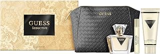 GUESS Seductive Women Eau de Toilette 4 Piece Gift Set - Perfume Spray 2.5 Fl. Oz., Travel Size Perfume Spray 0.5 Fl. Oz., 3.4 Fl. Oz. Body Lotion, & Pouch image