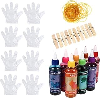 Tie-Dye Kit for Kids 8 Color Tie Dye Pigment Set Creative Art Supplies for Children's DIY Activities image