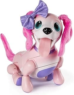 Zoomer Playful Pup Interactive Pink Robotic Dog image
