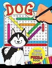 Dogs Word Search Puzzle Book: Easy and Fun Activity Learning Workbook with Coloring Pages image