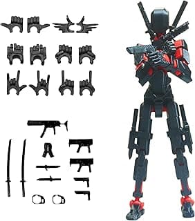 Pre-Assembly 3D Printed 5.54'' Stick 13 Action Figure, Multi-Jointed Tian13, Articulated T13 Desktop Decoration,12 in 1 d13 Accessories Best Birthday Festival Gift