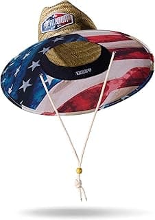 Straw Hat for Men & Women | Lifeguard Hat, Beach Hat & Sun Hat | UPF 50+ Wide Brim for Sun Protection | One Size | Hemlock image