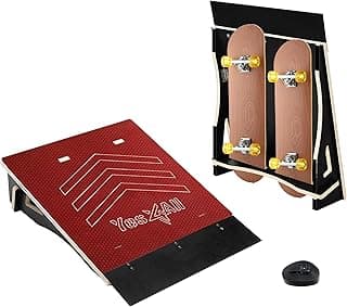 Yes4All Single-Piece Skateboard Ramp, Bike Ramp, Skate Ramp - Design for Beginners, More Durable, Safe, Capacity 220Lbs