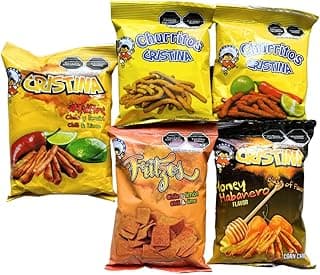 Mexican Snack Assortment Pack - Variety of Spicy and Delicious Crunchy Snacks, Includes Chili Lime, Honey Habanero, Natural Flavor, By Alebrixes image