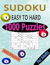 Sudoku 1000 Puzzle Book: Easy To Hard Puzzles With Solutions To Challenge Your Mind image