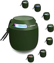 Mini Speaker Bluetooth Wireless with Lights,16W Clear Stereo Sound,BT5.3, TWS Paring, IP66 Waterproof Bluetooth Speaker,15H Playtime, Portable Speakers for Travel, Beach, Gift