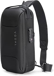 Sling Backpack Men'S Chest Bag Shoulder Crossbody Sling Backpack for Men with USB Charging Port image