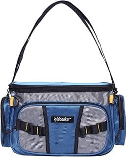 Kylebooker Fishing Tackle Bags Soft Side Fishing Tackle Box Storage Bag for Saltwater or Freshwater image
