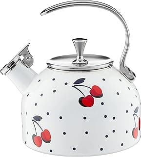 Kate Spade New York Vintage Cherry Dot Tea Kettle, 3.70 LB, Multi image