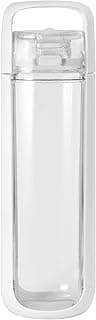 KOR ONE BPA Free Clear Reusable Water Bottle I 750mL I 25 Oz I Safe & Non-Toxic I Sustainable & Eco-Friendly I Leak Proof I One Click Cap w/ Handle I Wide Mouth I Great for Travel & Workouts image