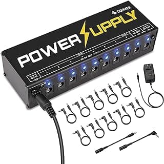 Donner DP-1 Guitar Power Supply 10 Isolated DC Output for 9V/12V/18V Effect Pedal image