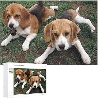 Jigsaw Puzzles 1000 Pieces for Adult Children Beagle Dog Intellectual Decompressing Jigsaw Puzzles Educational Game Puzzle Collectibles DIY Toys for Family Friends image