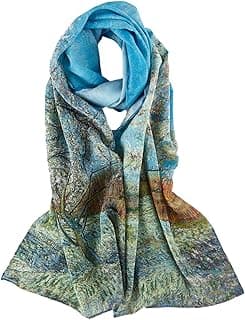 Long Crepe Silk Scarf Classic Art Print image