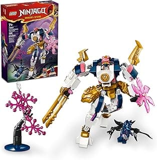 NINJAGO Sora’s Elemental Tech Mech Mini Ninja Toy, Customizable Figure, Adventure Toy Set for Kids with Sora Minifigure, Ninja Action Figure Gift for Boys and Girls Ages 7 and Up, 71807 image