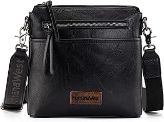 Crossbody Bag for Women Multi Pocket Cross Body Bag Purses with Guitar Strap image