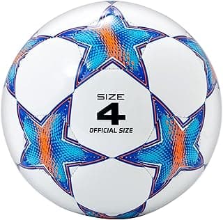 Soccer Ball Size 3,4 for Kids, Ball Toys with Star Pattern Official Size Soccer Balls for Training, Playing, Boys, Girls, Toddlers Age 3-8，8-12 image