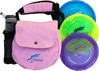 Pro Frisbee Golf Disc Set - 3 Disc Golf Discs & Pink Disc Golf Bag - Includes Disc Golf Driver, Midrange Disc & Disc Golf Putter - Pro Disc Golf Set image
