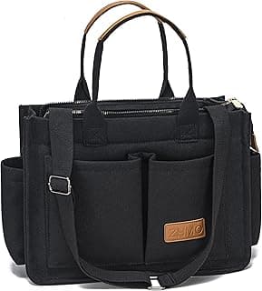 Large Canvas Tote Bag for Women,Womens Laptop Work Book Bags Crossbody Purse Handbag Shoulder Travel Messenger Gym Totes image