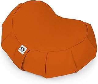 Meditation Cushion (Desert Sunset) Crescent, Buckwheat Husk Filled, Floor Pillow or Cushions, Yoga Seat, Zafu, Made in The USA image
