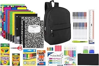 Back to School Supply Kit Bundle - Subject Spiral Notebook -Backpack- image