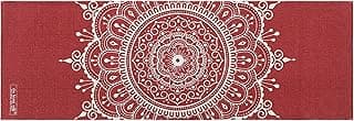 Hand Woven 100% Cotton Yoga Mat- Thick Handloom Made in India- for Gym Floor Exercise - Runner for Bedroom image