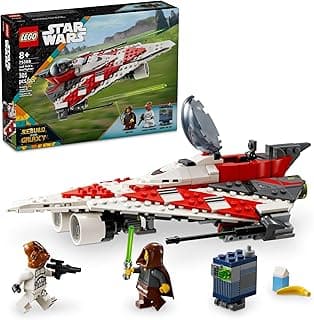 Star Wars Jedi Bob’s Starfighter Buildable Toy Vehicle, Brick Built Star Wars Starship with Jedi Bob Minifigure, Birthday Gift Idea for Boys, Girls or Any Fan Ages 8 and Up, 75388 image