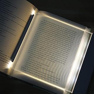 LED Panel Reading Light, Bookmark Clip-On Book Light, Adjustable Brightness image