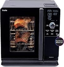 GE Profile Smart Indoor Smoker with Active Smoke Filtration, Precision Smoke Control, 5 Smoke Settings, WiFi Connected, Electric, Wood Pellet BBQ Countertop Small Appliance, Black image