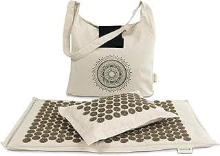 Navaris Acupressure Mat and Pillow Set - Mat for Back and Neck, Muscle Relaxation, Massage image