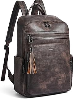 Laptop Backpack for Women Fits 16 inch Laptop,Designer Backpacks for Women with Computer Compartment to Business (Coffee)