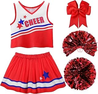 Cheerleader Costume for Girls Cheer Uniform Outfit image