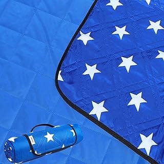 Large Outdoor Picnic Blanket,Soft Beach Blanket Machine Washable, 79"x 59", Waterproof Sand Proof Mat for Camping/Tent/Hiking/Travel image