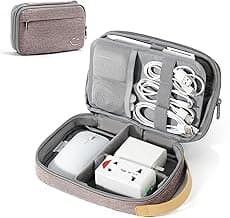 Travelkin Travel Electronic Cord Organizer Travel Case, Travel Cable Organizer Bag For Charger, Phone, Sd Card, Sim Card, Earphone, Usb Drives (Pink) image
