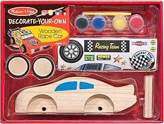 Melissa & Doug Decorate-Your-Own Wooden Race Car Craft Kit image