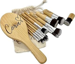 Personalized Makeup vanity set, make up brushes, hair brush custom name set, gift for her
