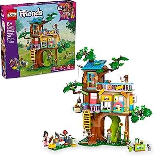 Friends Friendship Tree House Hangout - Building Toy Playset for Kids, Girls and Boys, Ages 8+ - Pretend Play Gift Idea for Birthdays - with 4 Minidolls and 2 Animal Figures - 42652 image