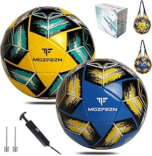 Youth Soccer Ball Size 4, Kids Outdoor Play Game Training Practice Soccer Ball for Teen Boy Girl Indoor Outdoor with 1 Pump 1 Net Bag and 1 Gift Box