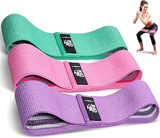 CFX Resistance Bands Set, Exercise Bands with Non-Slip Design for HIPS & Glutes, 3 Levels Workout Bands for Women and Men, Booty Bands for Home Fitness, Yoga, Pilates image