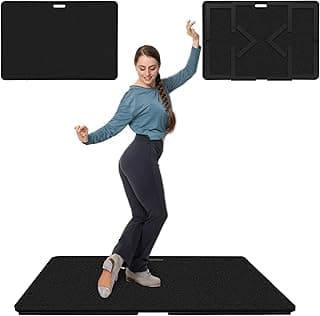 Tap Dance Floor, Portable Dance Floor, Professional Tap Board for Tap Dancing, Cushioned Base Dance Practice Floor, 48'' x 28'' image