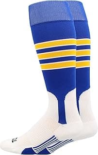 Baseball and Softball Stirrup Socks with Stripes Featheredge for Boys Girls Men Women Youth Adult Teams