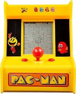 Pac-Man Desktop Arcade. Retro Inspired Mini Arcade Game. Classic Pac-Man Gameplay. Battery Powered. Officially Licensed Pac-Man Merchandise.