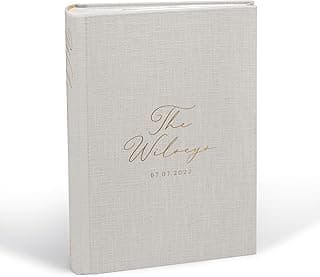 Slip In Photo Album for 300 4x6" Photos | Wedding Photo Album with Sleeves | Family Photos Collection | Travel Photo Book | Wedding Pictures Album | Linen Cover Photobook image