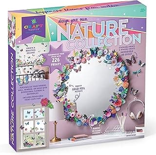 Craft-tastic — Design Your Own Nature Collection – DIY Collage Arts & Crafts Kit – Personalize Your Wall, Mirror, Window, Or Door with Dimensional Flowers, Butterflies, and More — for Ages 10+ image