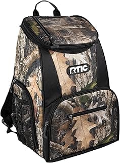 RTIC Lightweight Backpack Cooler, Portable Insulated Bag, for Men & Women, Great for Day Trips, Picnics, Camping, Hiking, Beach, or Park