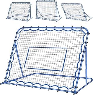 4.8x3.7FT Soccer Rebounder Net, Quick-Switch Angle Soccer Training for Control, Passing Practice, Easy Setup Rebounder Gifts Aids & Equipment for Kids,Teens & Adults image