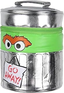 Sesame Street Oscar the Grouch Go Away! Trash Shaped Insulated Lunch Box Bag Tote image
