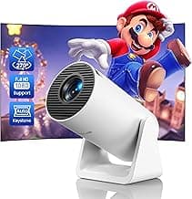 Mini projector with WiFi and Bluetooth, Outdoor Portable Movie Projector 1080P Support, Auto Keystone Home Projector, WiMiUS S27 Renewed (Renewed) image