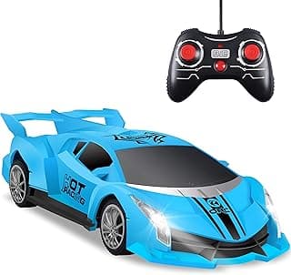 Remote Control Car, 2.4Ghz 1/18 Scale Model Racing Car Toys, RC Car for Kids and Boys with Cool Led Lights, Hobby RC Cars Toys Birthday Gifts for Age 3 4 5 6 7 8-12 Year Old Boys Girls image