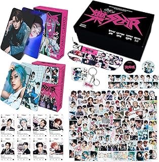 KPOPBP Stray Kids 樂 Rock Star Album Merch Gift Box Set 110 PCS Photocards,90 PCS Kpop Stickers, Gift Merchandise for SKZ Boys and Girls image